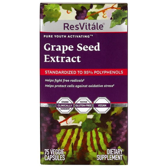 GNC Grape Seed Extract Plus Resveratrol Capsule image