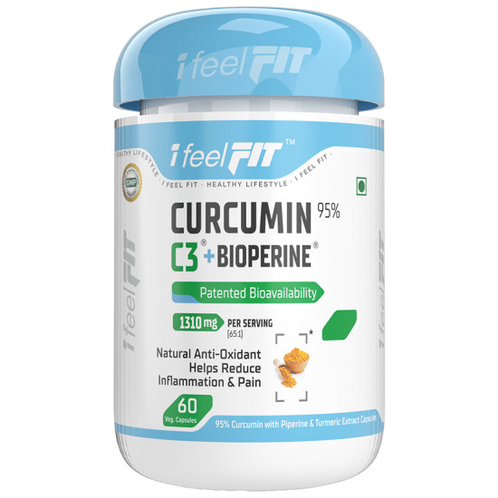 iFeelFIT Curcumin 95% C3 + Bioperine 1310mg Veg Capsule image