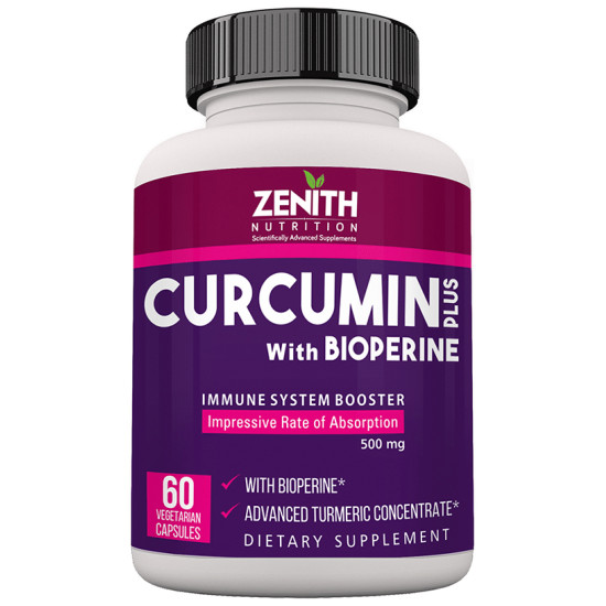 Zenith Nutrition Curcumin Plus with Bioperine 500mg Capsule image