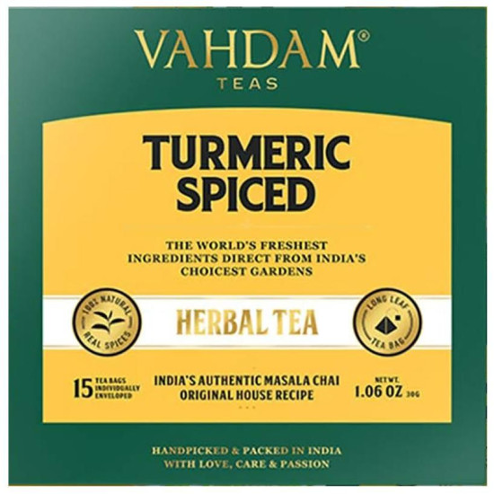 Vahdam Teas Herbal Tea Tisane (2gm Each) Turmeric Spiced image