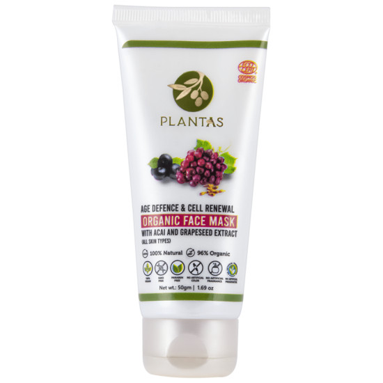 Plantas Age Defence & Cell Renewal Organic Face Mask image