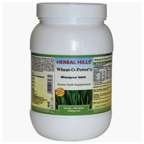 Herbal Hills Wheat-O-Power Wheatgrass 500mg Tablet Value Pack image