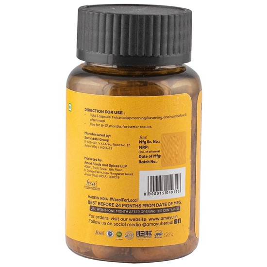 Amayu Curcumin (with Piperine) Capsule image