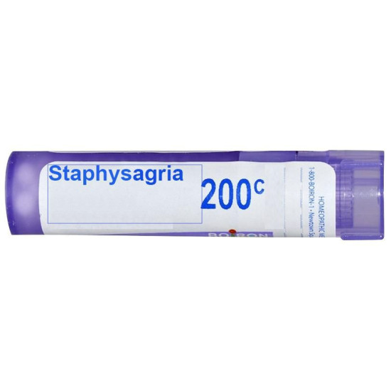 Boiron Staphysagria Single Dose Approx 200 Microgranules 200 CH image