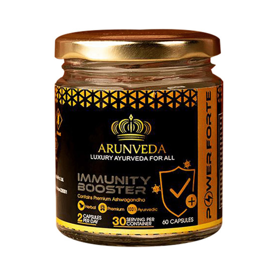 Combo Pack of Arunveda Immunity Booster Capsule (60 Each), Pro Digestive Supplement Pill (296gm) & Energy Booster Capsule (60 Each) image