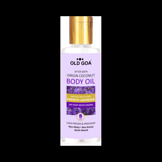 Old Goa After Bath Virgin Coconut Body Oil French Lavender image