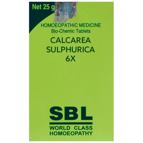 SBL Calcarea Sulphurica Biochemic Tablet 6X image