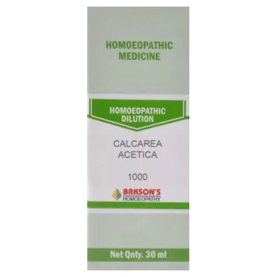 Bakson's Calcarea Acetica Dilution 1000 CH image