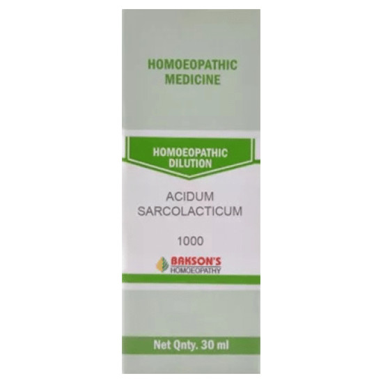 Bakson's Acidum Sarcolacticum Dilution 1000 CH image