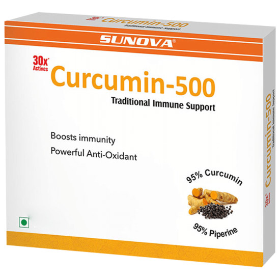 Sunova Curcumin 500 Veg Capsule image