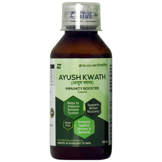 Zys-Co-Vir Ayush Kwath Immunity Booster Liquid Menthol Sugar Free image