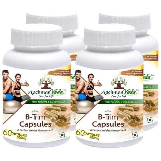 Aachman Veda A Perfect Weight Management B-Trim 500mg Capsule (60 Each) image