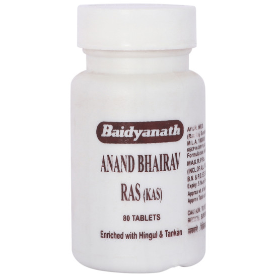 Baidyanath (Jhansi) Anand Bhairav Ras (Kas) Tablet image