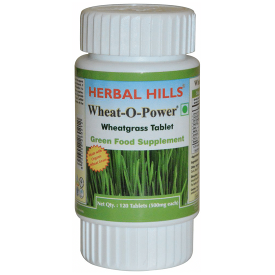 Herbal Hills Wheat-O-Power Wheatgrass 500mg Tablet image