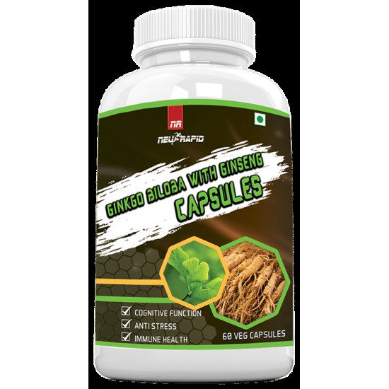 NeuRapid Ginkgo Biloba with Ginseng Veg Capsule image