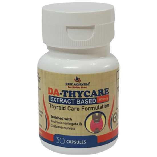 Deep Ayurveda Da-Thycare Extract Based Thyroid Care Formulation Capsule image