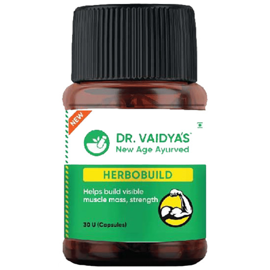 Dr. Vaidya's Herbobuild Ayurvedic Muscle Supplement Capsule (30 Each) image