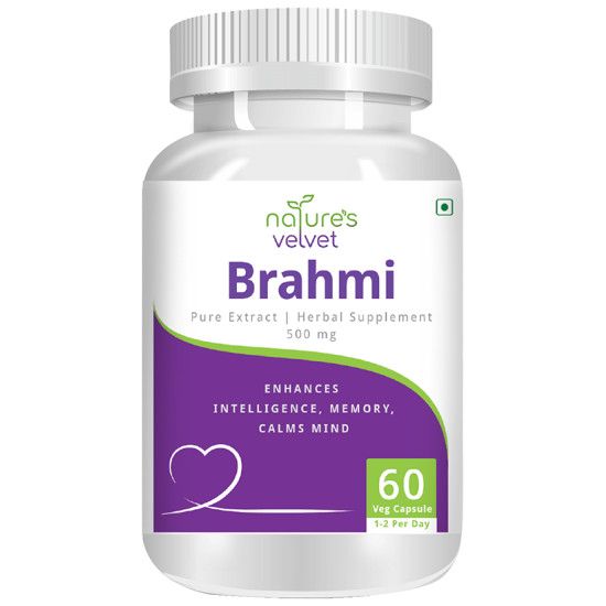 Nature's Velvet Brahmi Pure Extract 500mg Capsule image