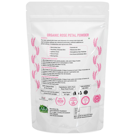 Alka Ayurvedic Pharmacy Organic Rose Petal Powder image