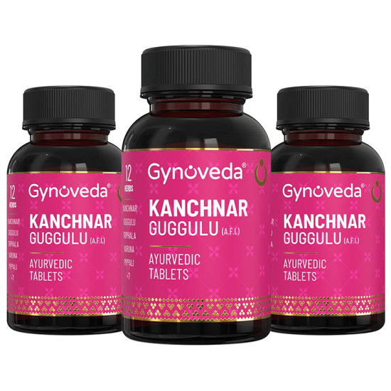 Gynoveda Kanchnar Guggulu Ayurvedic Tablet (240 Each) image