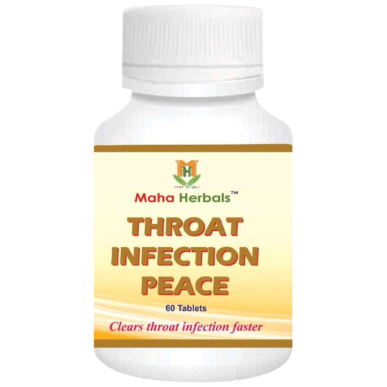 Maha Herbals Throat Infection Peace Tablet image