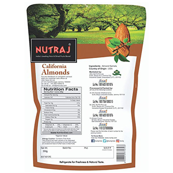 Nutraj California Almonds image