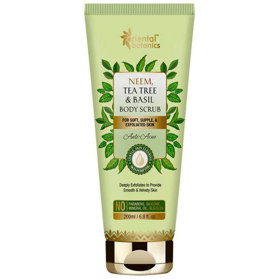 Oriental Botanics Neem, Tea Tree & Basil Body Scrub image