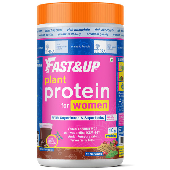 Fast&Up Plant Protein for Women with Superfoods & Superherbs Rich Chocolate image