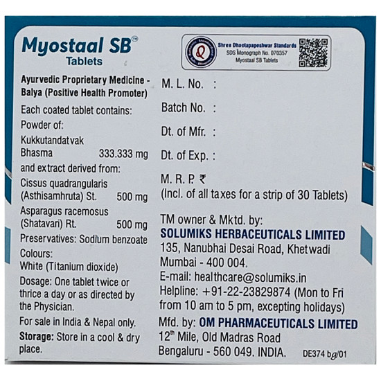 Solumiks Myostaal SB Tablet image