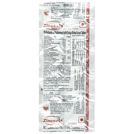 Zincocid Tablet image