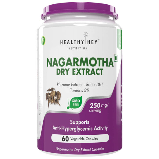 HealthyHey Nagarmotha Dry Extract Ratio 10:1 Vegetable Capsule image