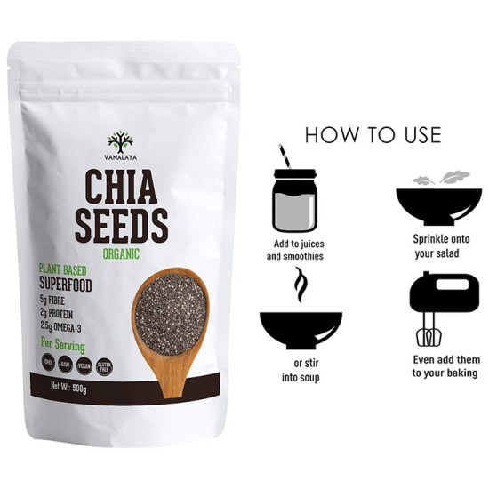 Vanalaya Chia Seeds Organic image