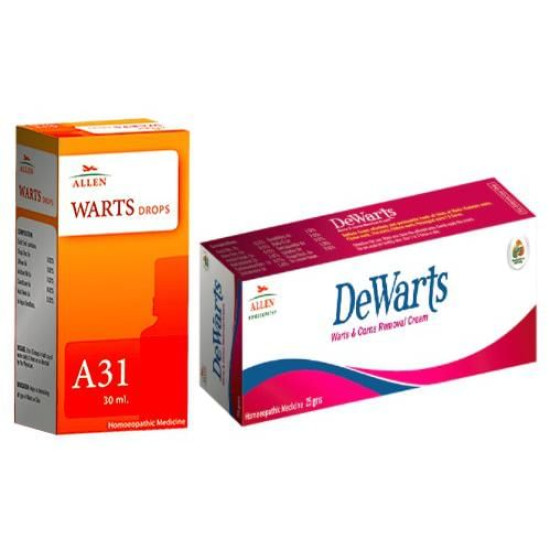 Allen Anti Warts Combo (A31 + Dewarts Cream) image