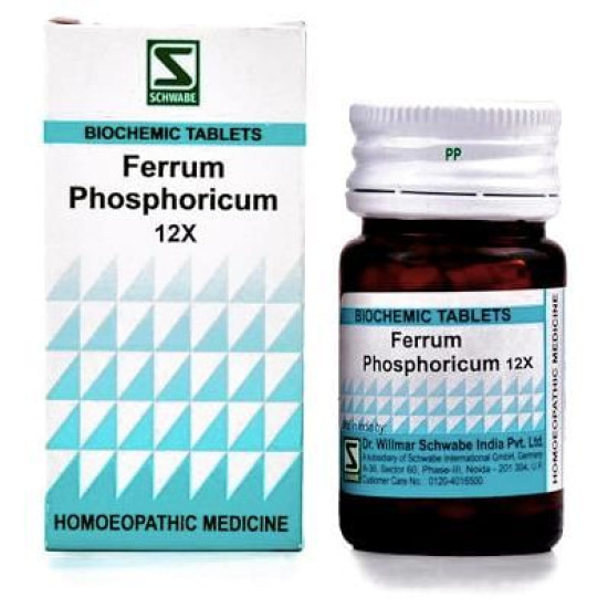 Dr Willmar Schwabe India Ferrum Phosphoricum Biochemic Tablet 12X image