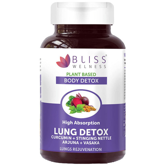 Bliss Welness Lung Detox Veg Tablet image