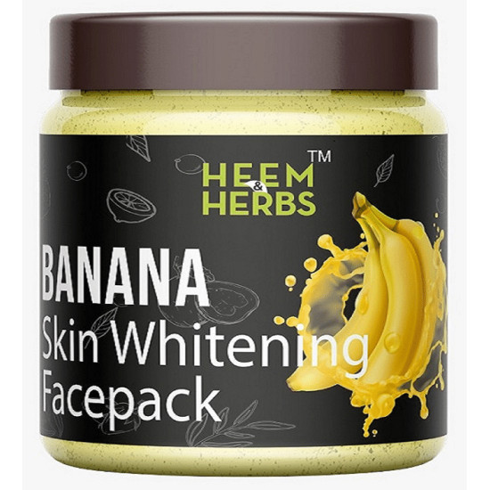 Heem & Herbs Banana Skin Whitening Face Pack (100gm Each) image