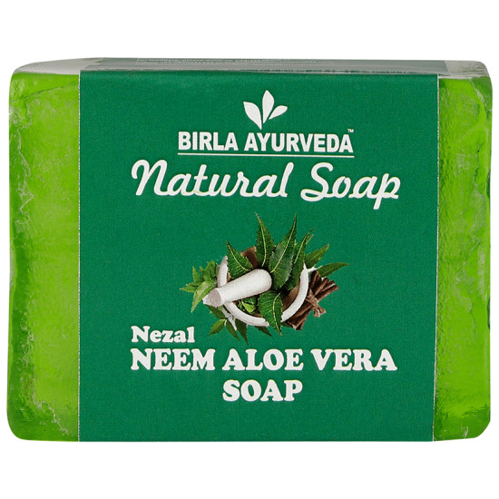 Birla Ayurveda Nezal Neem Aloe Vera Soap image