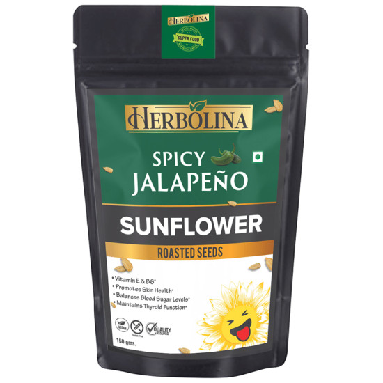 Herbolina Sunflower Roasted Seeds (150gm Each) Spicy Jalapeno image