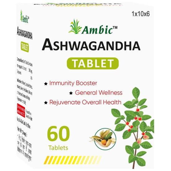 Ambic Ashwagandha Tablet Immunity Booster(60 Each) image