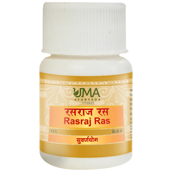 Uma Ayurveda Rasraj Ras Tablet (with Gold & Silver) image