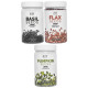 Healthy & Hygiene Combo Pack of Basil Seed 200gm, Flax Seed 190gm & Pumpkin Seed 190gm image