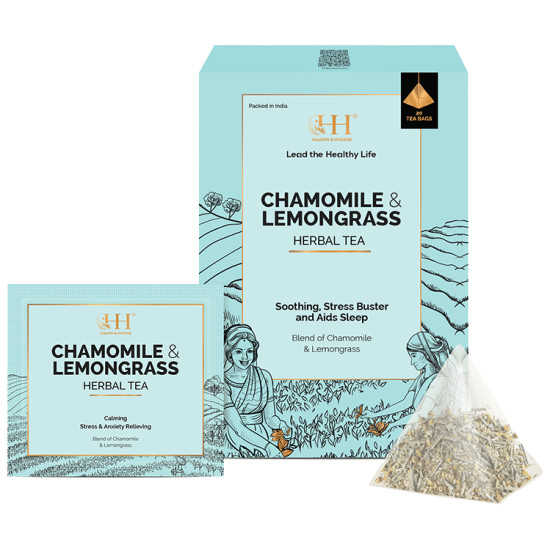 Healthy & Hygiene Chamomile & Lemongrass Herbal Tea Bag (2gm Each) image