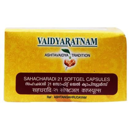 Vaidyaratnam Sahacharadi 21 Soft Gel Capsule image