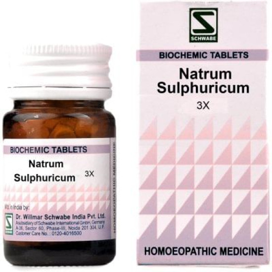 Dr Willmar Schwabe India Natrum Sulphuricum Biochemic Tablet 3X image