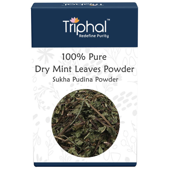 Triphal 100% Pure Dry Mint Leaves Sukha Pudina Powder image