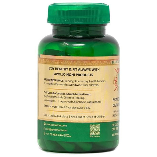 Apollo Noni 500mg Capsule with Aloevera image