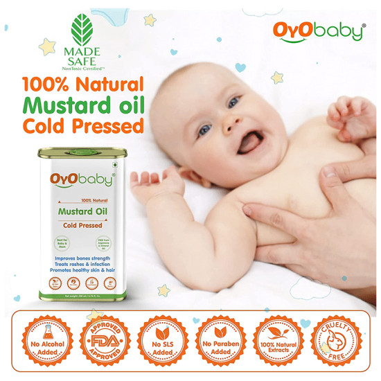 Oyo Baby 100% Natural Cold Pressed Mustard Oil image