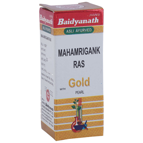 Baidyanath (Jhansi) Mahamrigank Ras with Gold Pearl Tablet image