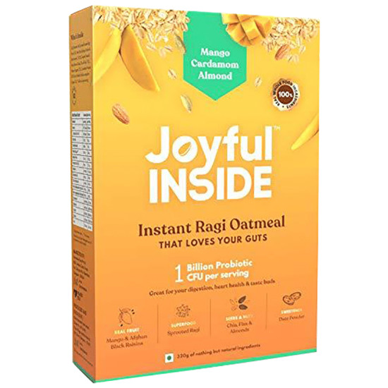 Joyful Inside Instant Ragi Oatmeal Mango Cardamom Almond image