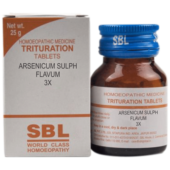 SBL Arsenicum Sulph Flavum Trituration Tablet 3X image